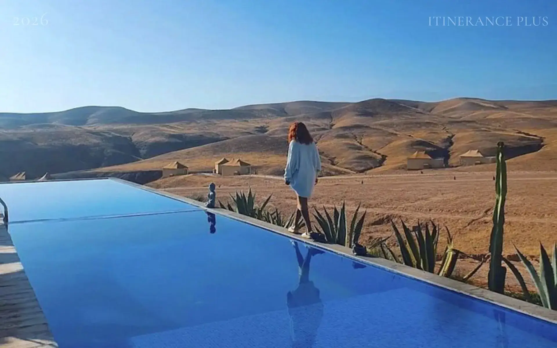 Déjeuner & Piscine au Désert D'agafay : L'évasion Gastronomique aux Portes de Marrakech à Désert d'Agafay (40 km de Marrakech). au Maroc - excursion premium avec Itinerance Plus